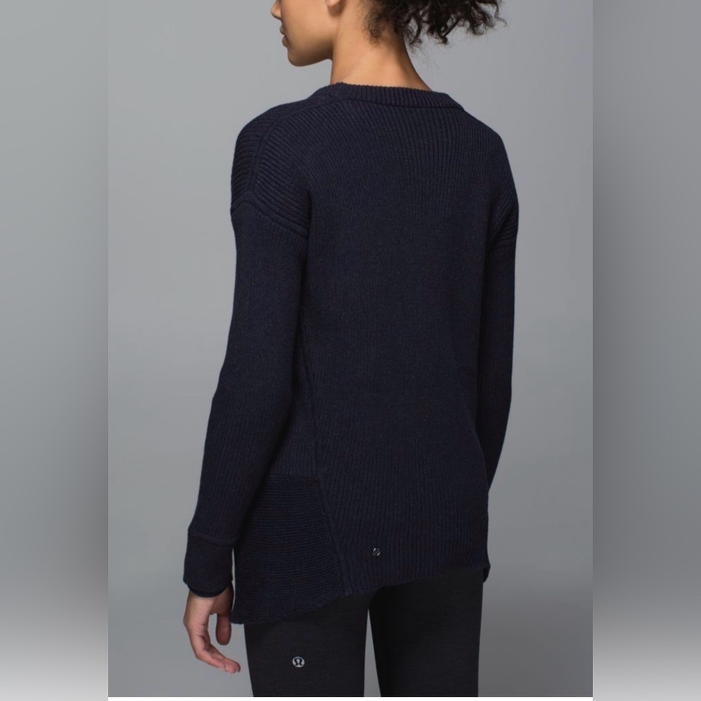 Lululemon "We Like to Cardi" - Heathered Naval Blue / Naval Blue - Picture 3 of 6